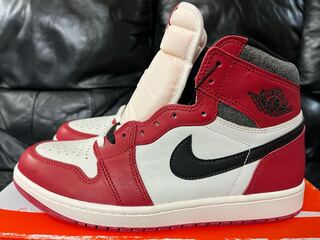 ナイキ エアジョーダン1 ハイ OG "ロスト&ファウンド/シカゴ" バーシティレッド/ブラック/セイル/ムスリン DZ5485-612 27.5cm