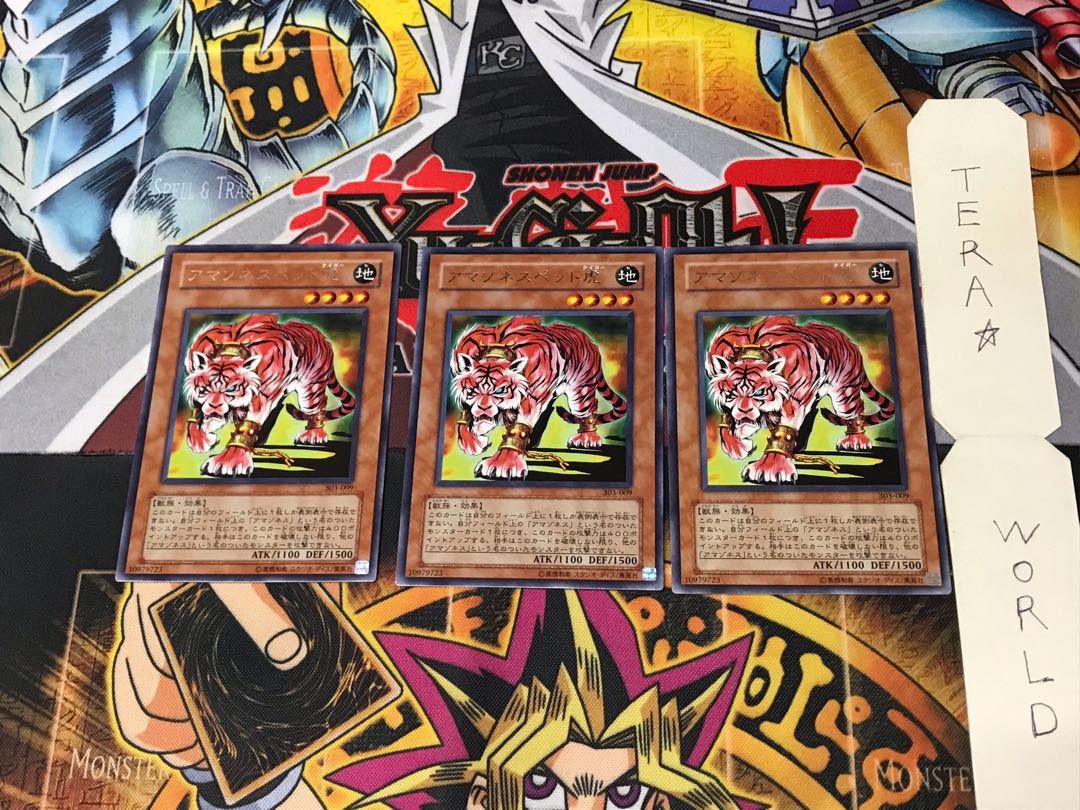 Amazoness Tiger 303 4 Rare Set of 3 Tera.