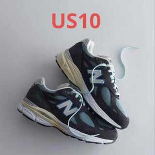 【28cm】キス × ニューバランス 990V3 "CL" スティールブルー M990KS3 28cm