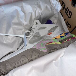 オフホワイト × ナイキ エアテラフォーマ "サミットホワイト/クリアコブルストーン/サイキックパープル" DQ1615-100 29cm