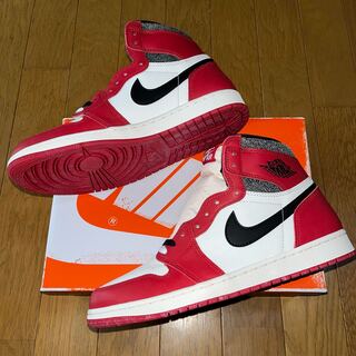 ナイキ エアジョーダン1 ハイ OG "ロスト&ファウンド/シカゴ" バーシティレッド/ブラック/セイル/ムスリン DZ5485-612 28.5cm