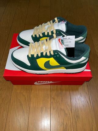 ナイキ ウィメンズ ダンク ロー SE "ノーブルグリーン" セイル/オプティイエロー/ピカンテレッド/ノーブルグリーン FD0350-133 29cm