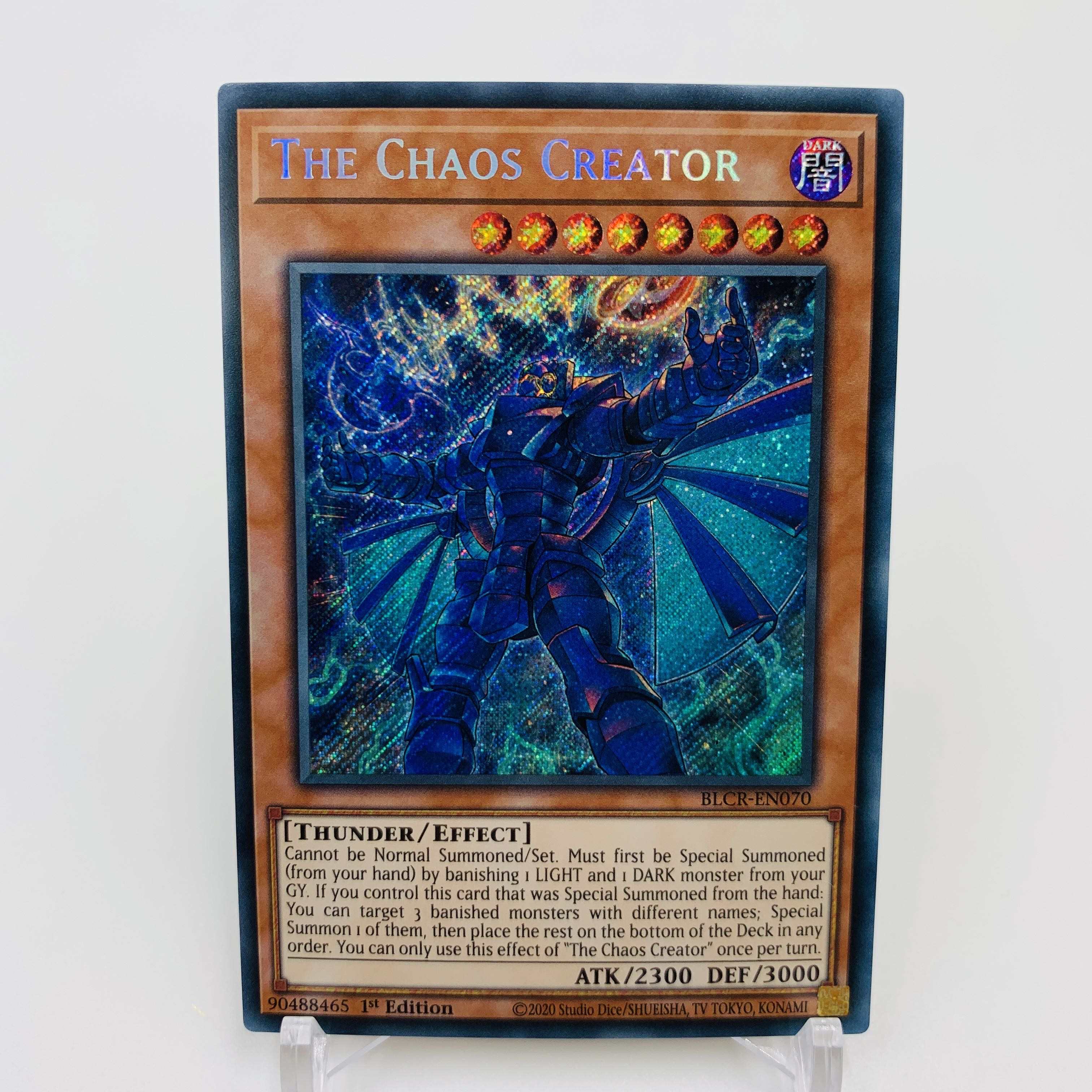English EU edition set of 3] The Chaos Creator Secret Rare 1st Yu-Gi-Oh BLCR-EN070