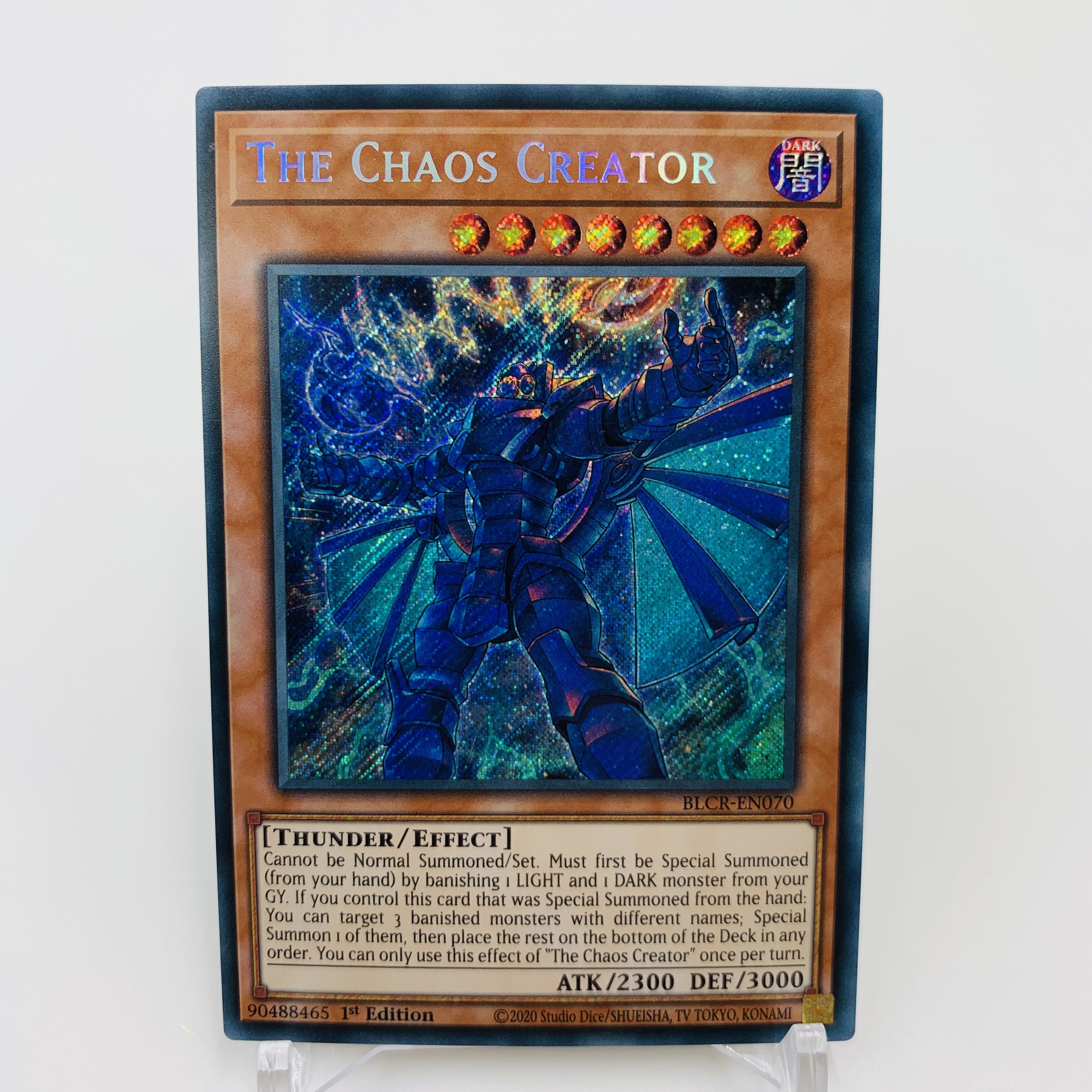 English EU edition set of 3] The Chaos Creator Secret Rare 1st Yu-Gi-Oh BLCR-EN070
