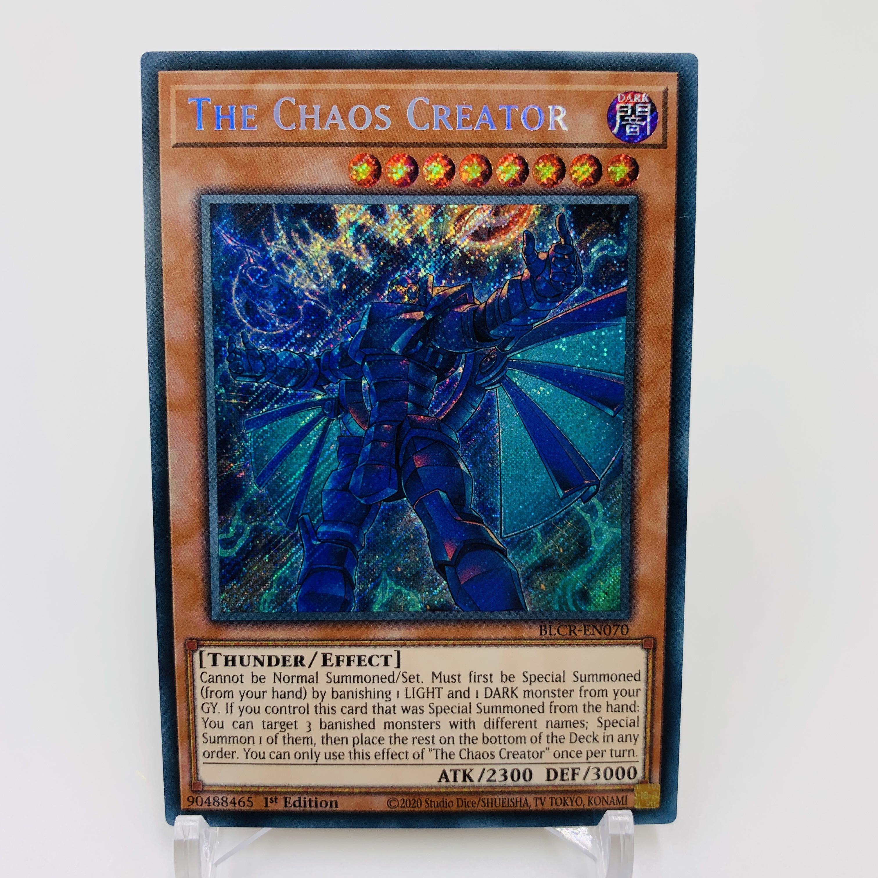 English EU edition set of 3] The Chaos Creator Secret Rare 1st Yu-Gi-Oh BLCR-EN070