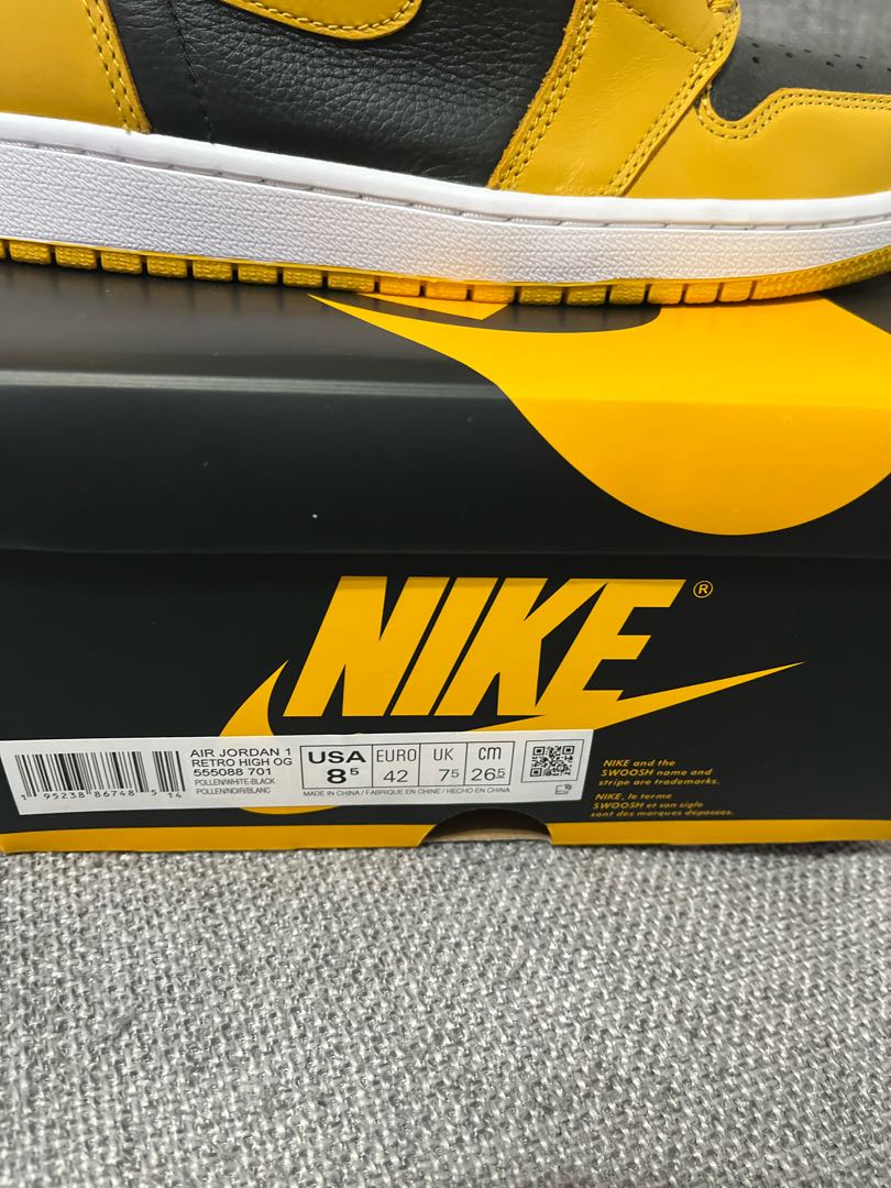 Nike Air Jordan 1 Retro High Og "Paran" Paran/Black Wight 555088-701 26.5cm