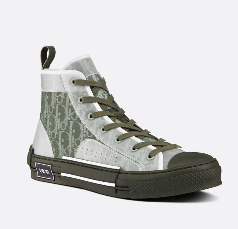 DIOR - Men's - B23 High Top Sneaker Dior Oblique Canvas 25cm