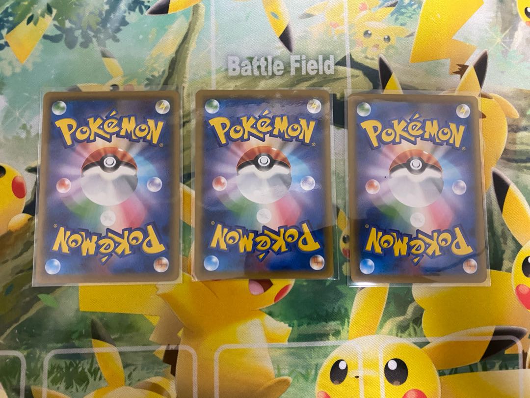 3 Pokemon Cards Smartphone Rotom