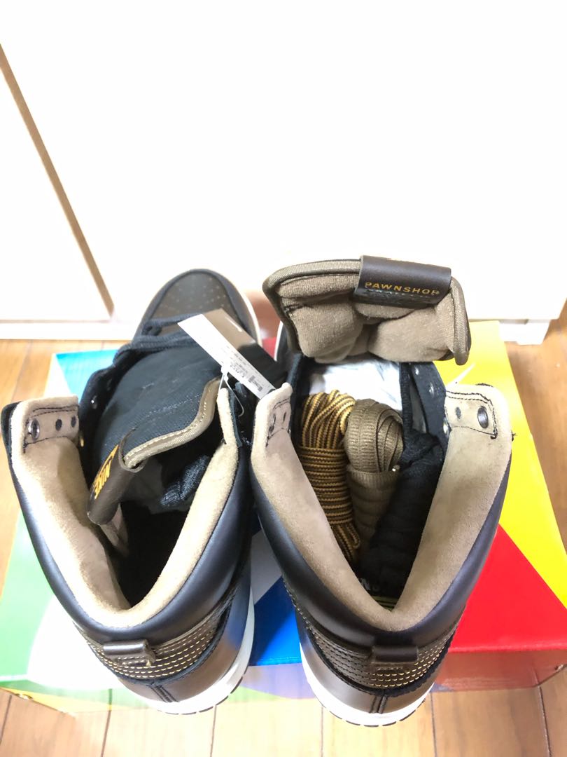 Pawnshop x Nike SB Dunk High "Black" Black/Metallic Gold FJ0445-001 27.5cm