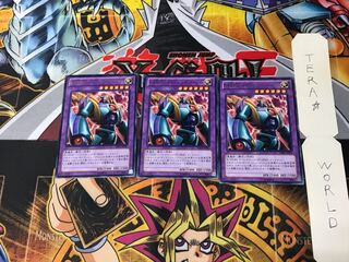Evil HERO Lightning Golem DE02 3 Rare Set of 3 Tera