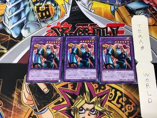 Evil HERO Lightning Golem DE02 4 Rare Set of 3 Tera