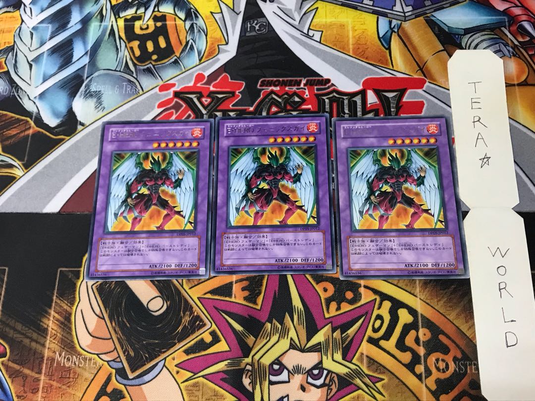 Elemental HERO Phoenix Enforcer DP05 4 Rare Set of 3 Tera.