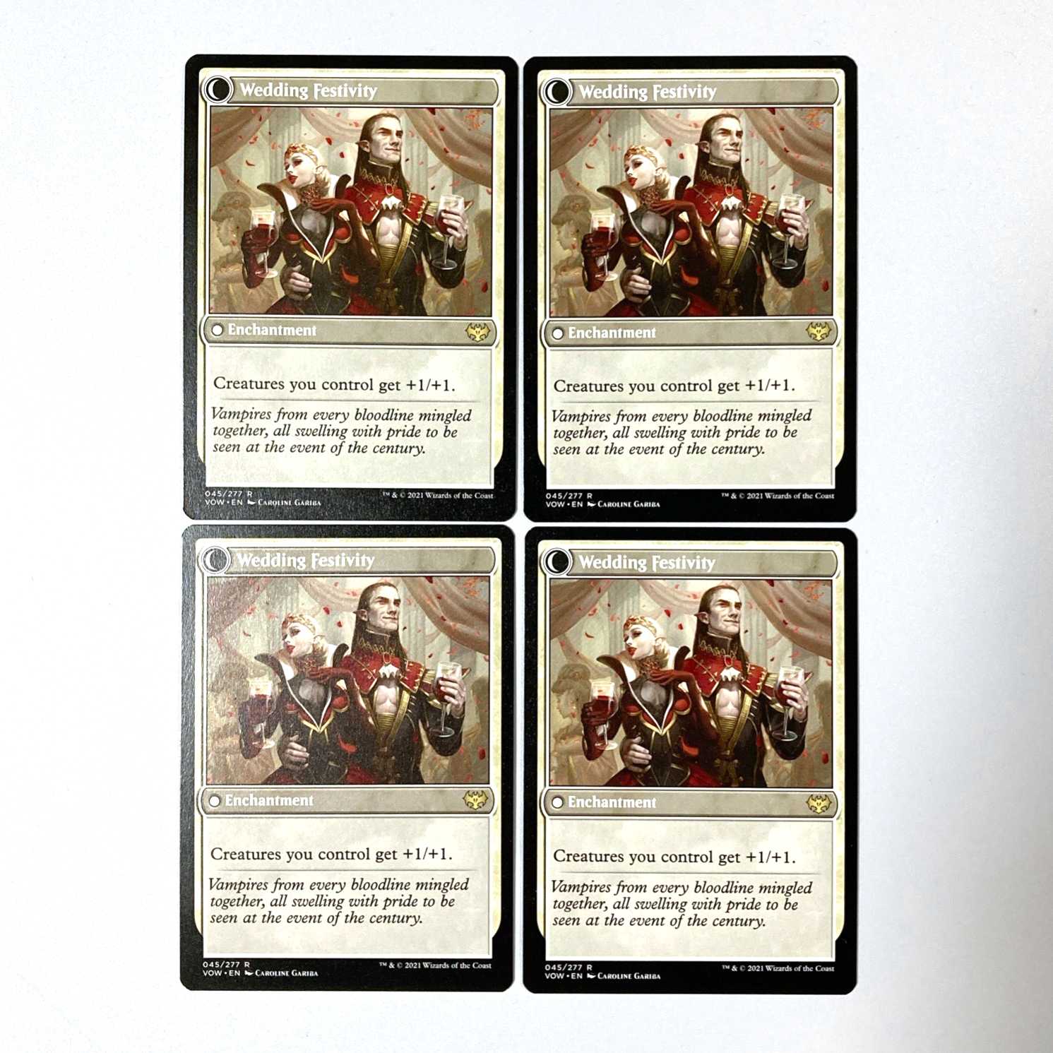 Wedding Announcement Rare 45/277 Innistrad: The Crimson Pact English 4-card set