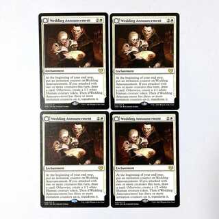 Wedding Announcement Rare 45/277 Innistrad: The Crimson Pact English 4-card set