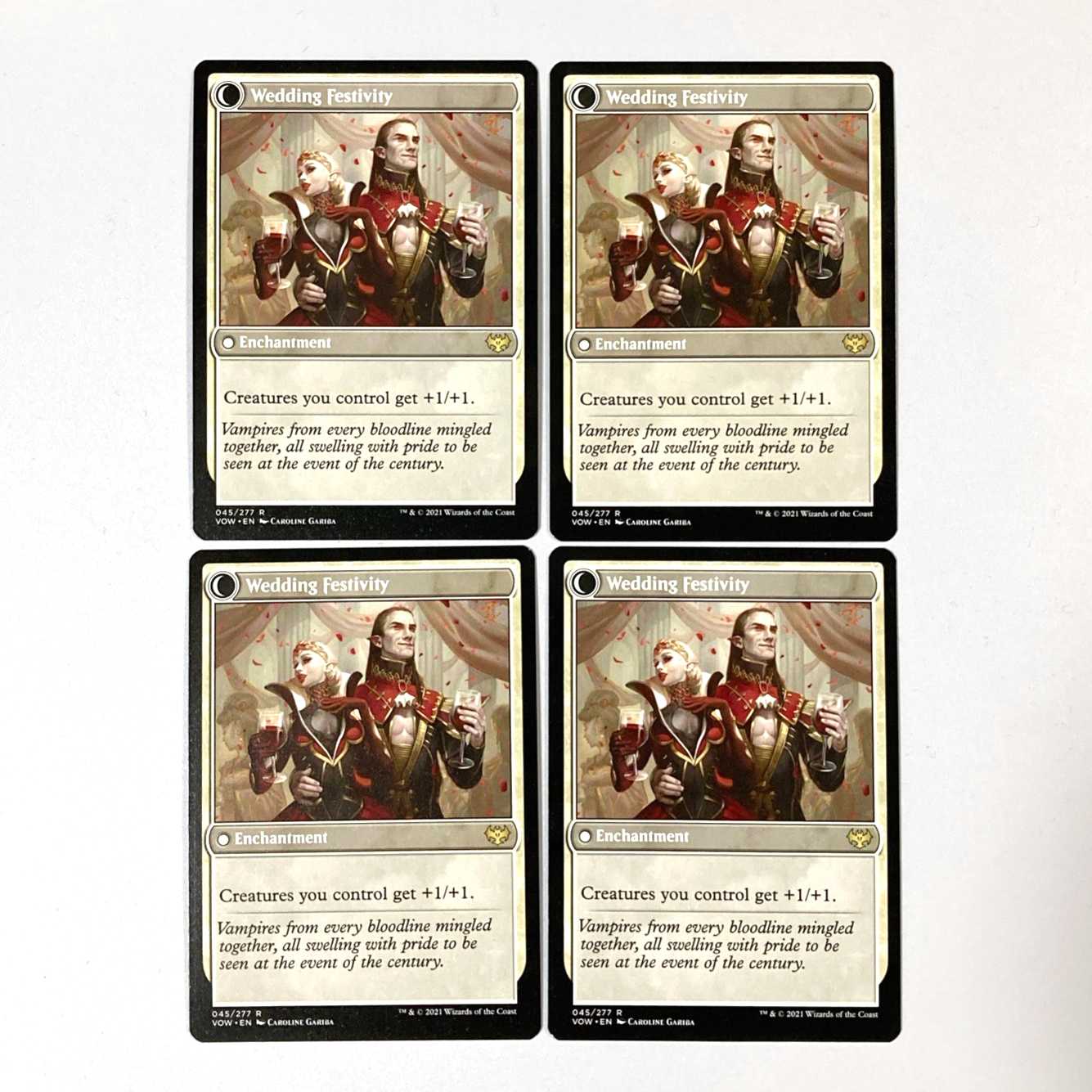 Wedding Announcement Rare 45/277 Innistrad: The Crimson Pact English 4-card set