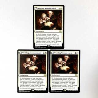 Wedding Announcement Rare 45/277 Innistrad: The Crimson Pact English Set of 3