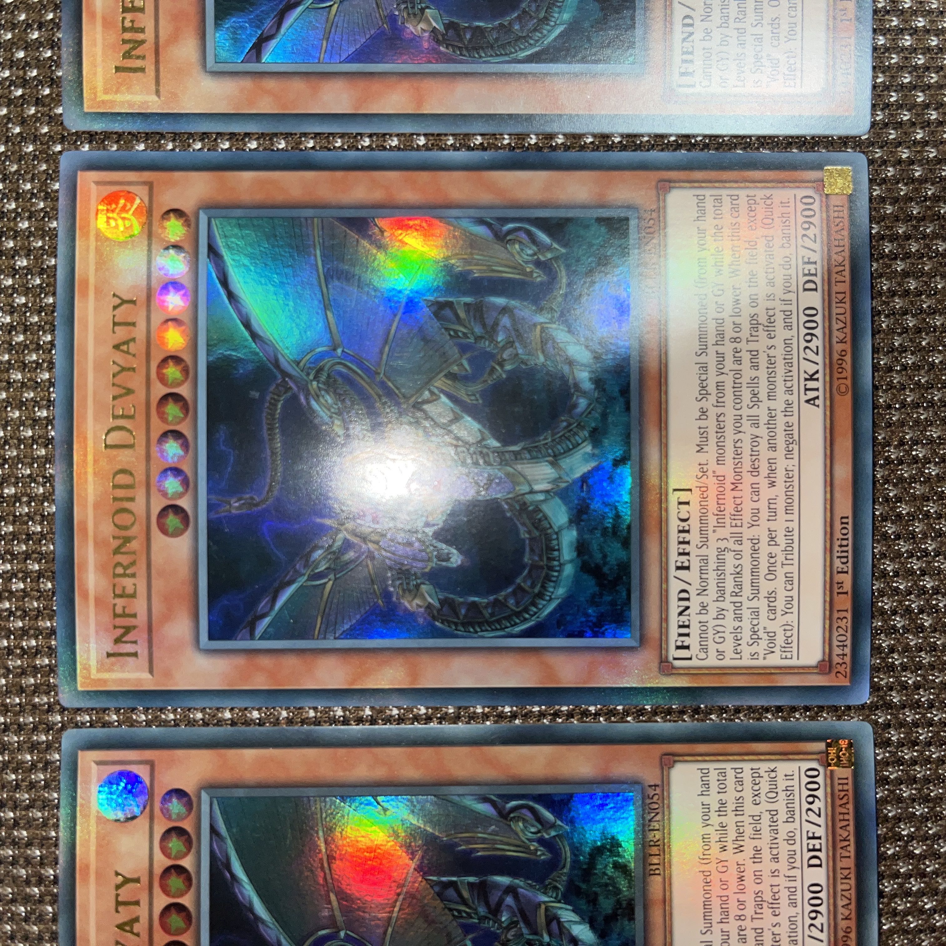 Yu-Gi-Oh Infernoid Devyaty EU Version (English) Ultra 1st 3 copies