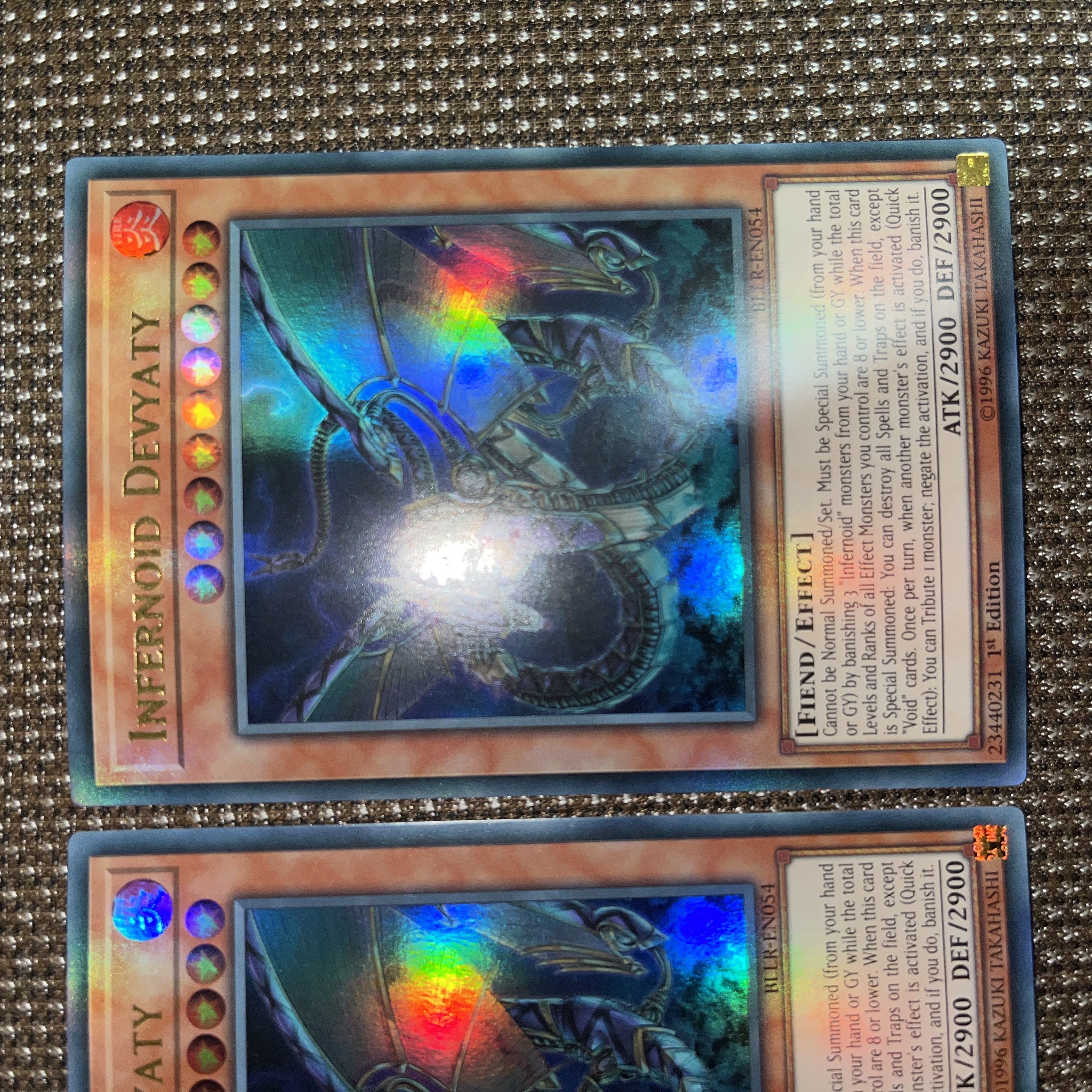 Yu-Gi-Oh Infernoid Devyaty EU Version (English) Ultra 1st 3 copies