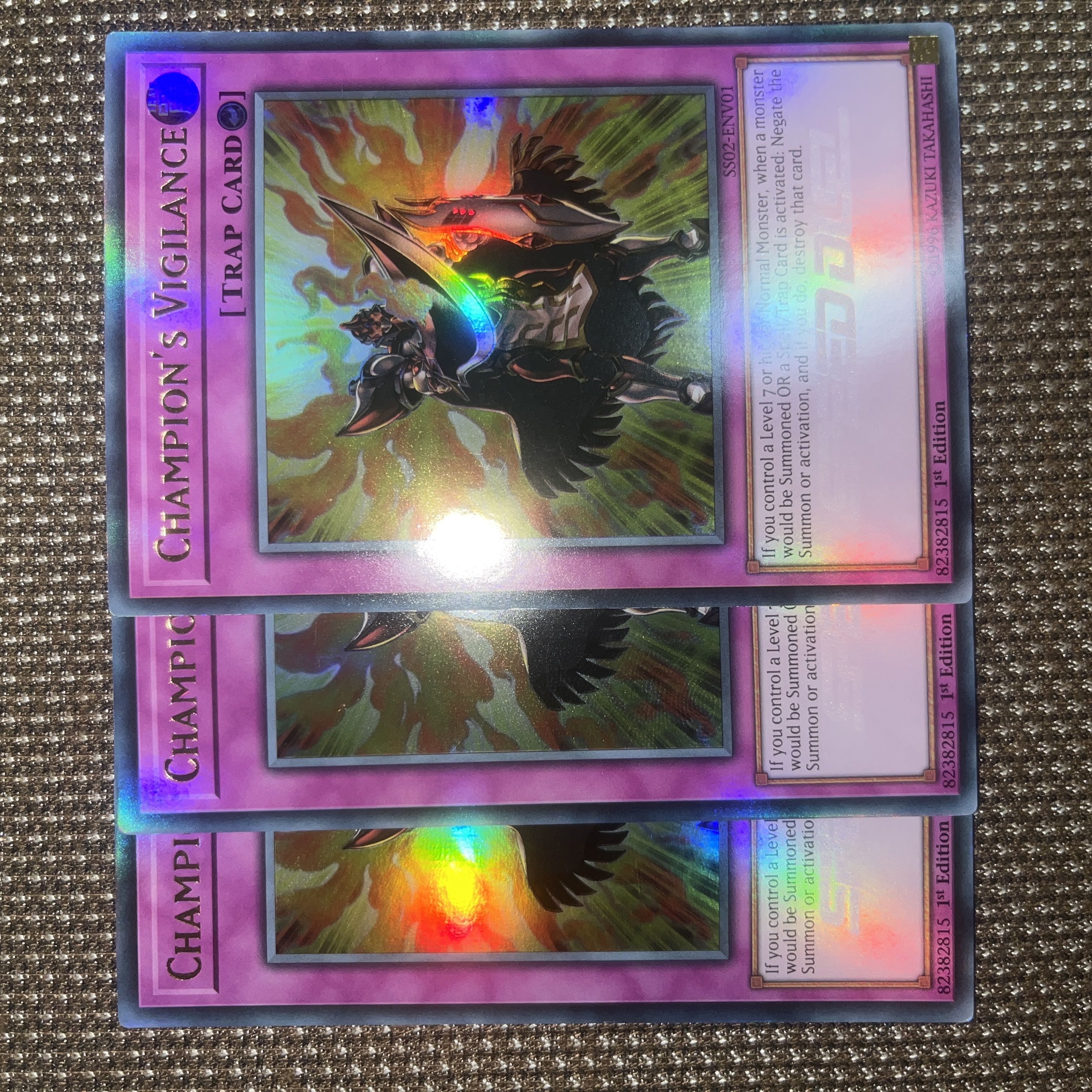 Yu-Gi-Oh Champion's Vigilance EU Version (English) Ultra 1st 3 copies