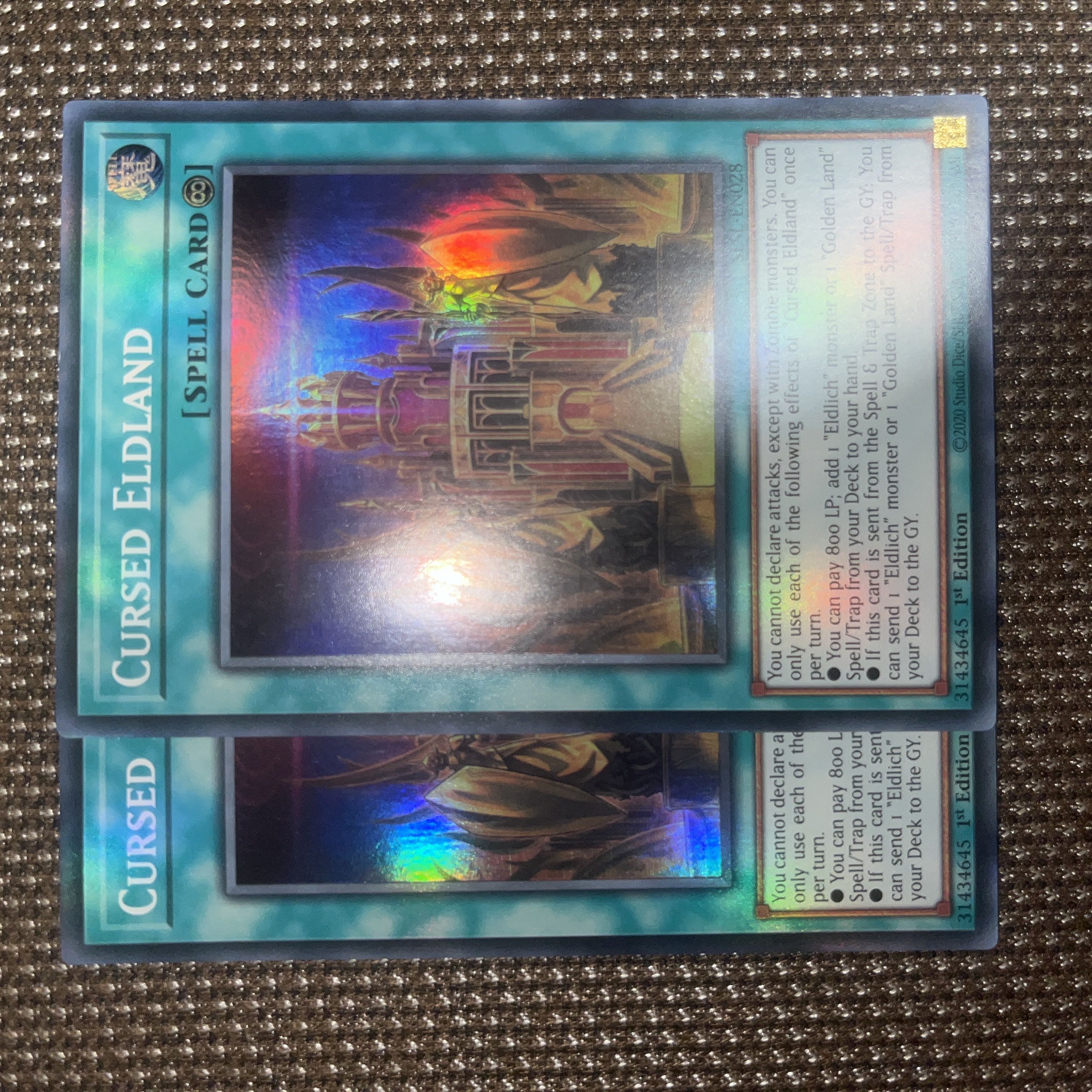 Yu-Gi-Oh Cursed Eldland EU Version (English) Super 1st 2 copies