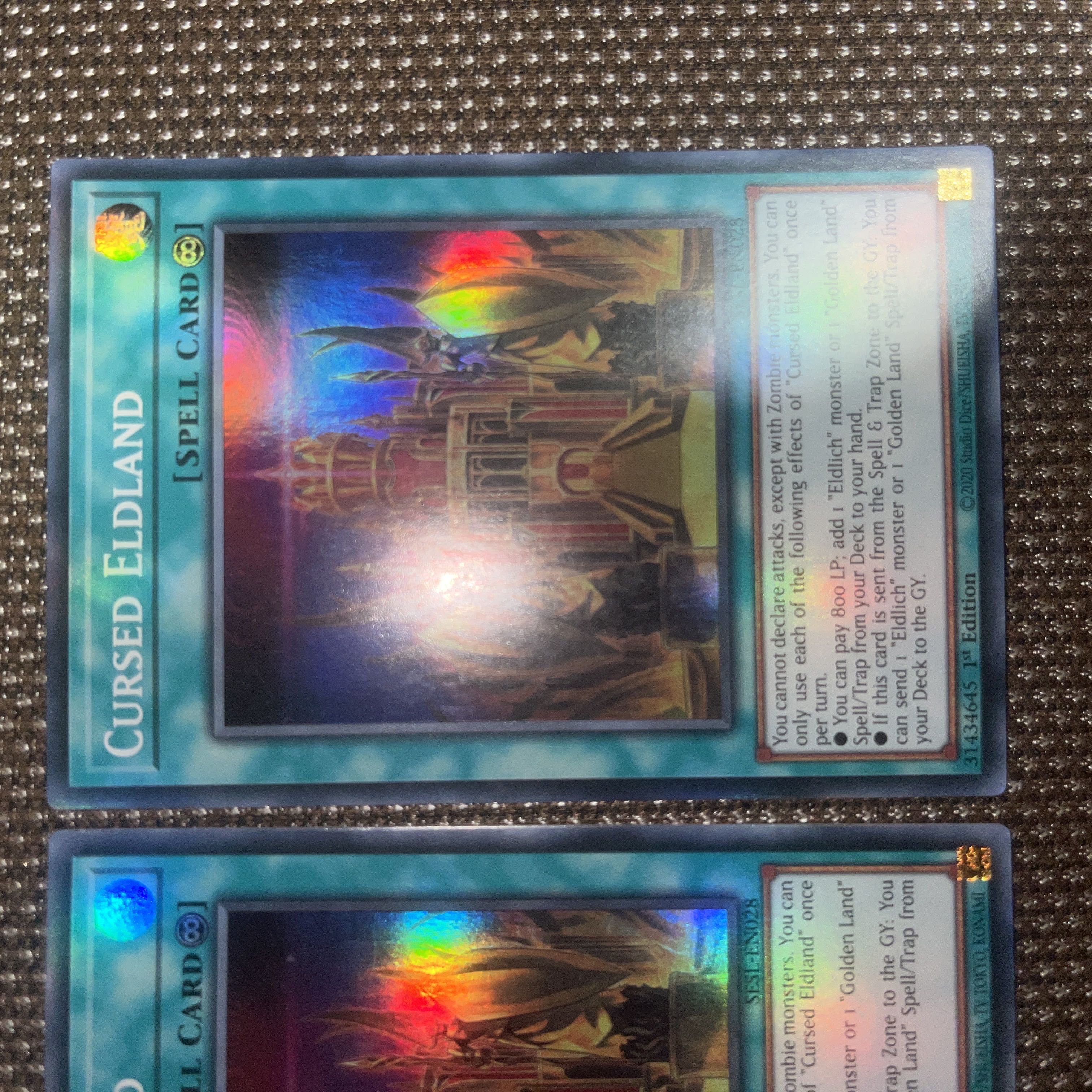 Yu-Gi-Oh Cursed Eldland EU Version (English) Super 1st 2 copies
