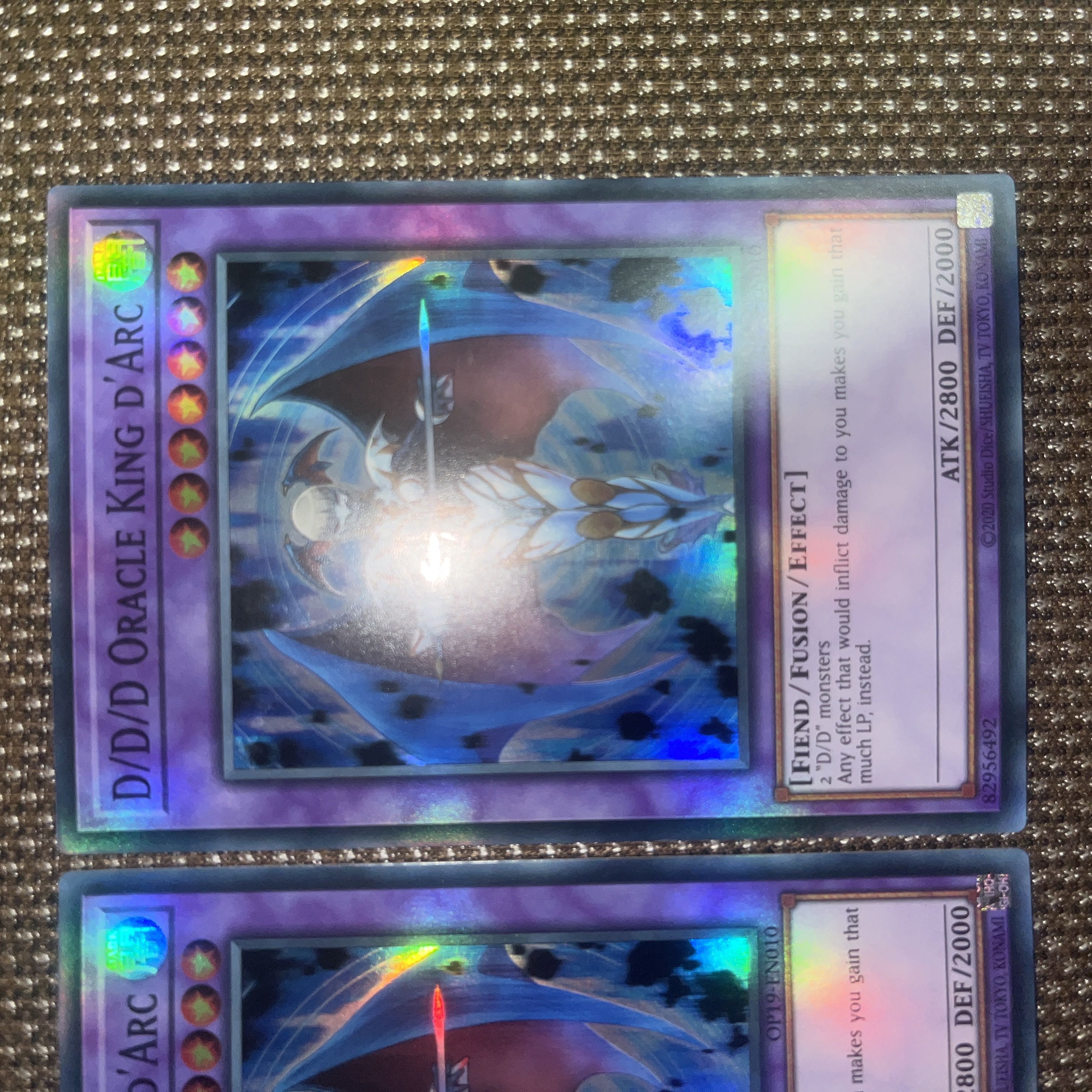 Yu-Gi-Oh D/D Oracle King d'Arc EU Version (English) Super 2 copies