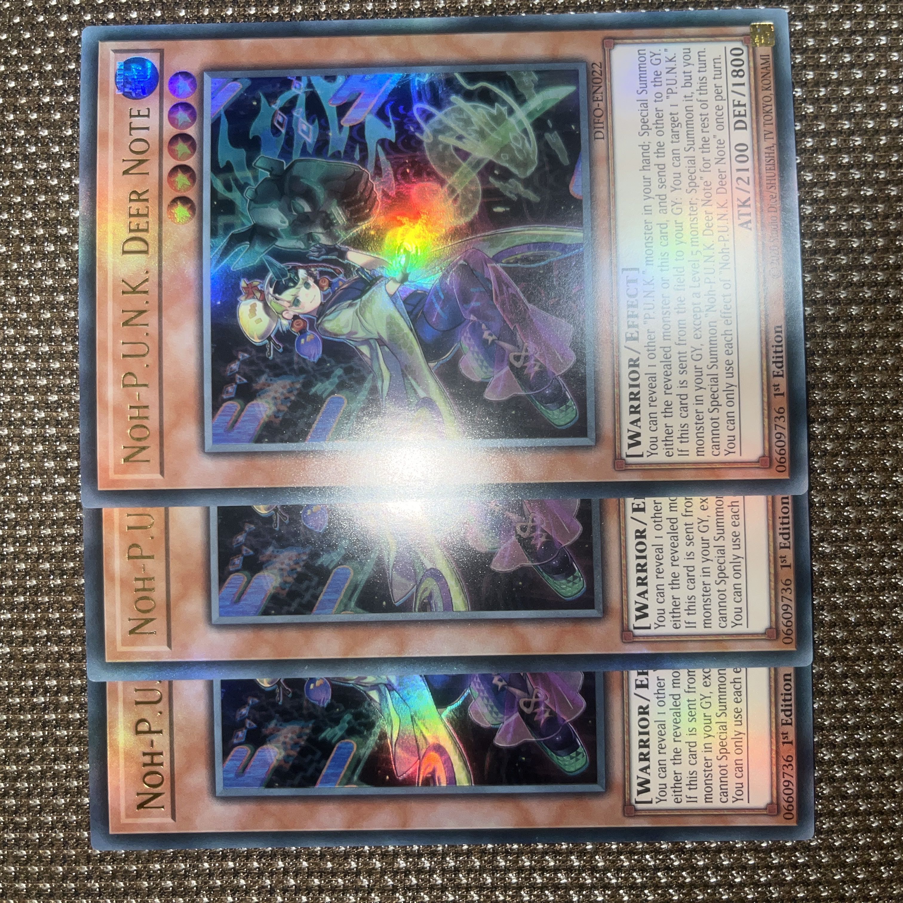 No-P.U.N.K.ディア・ノート EU版(英語) ウルトラ 1st 3枚