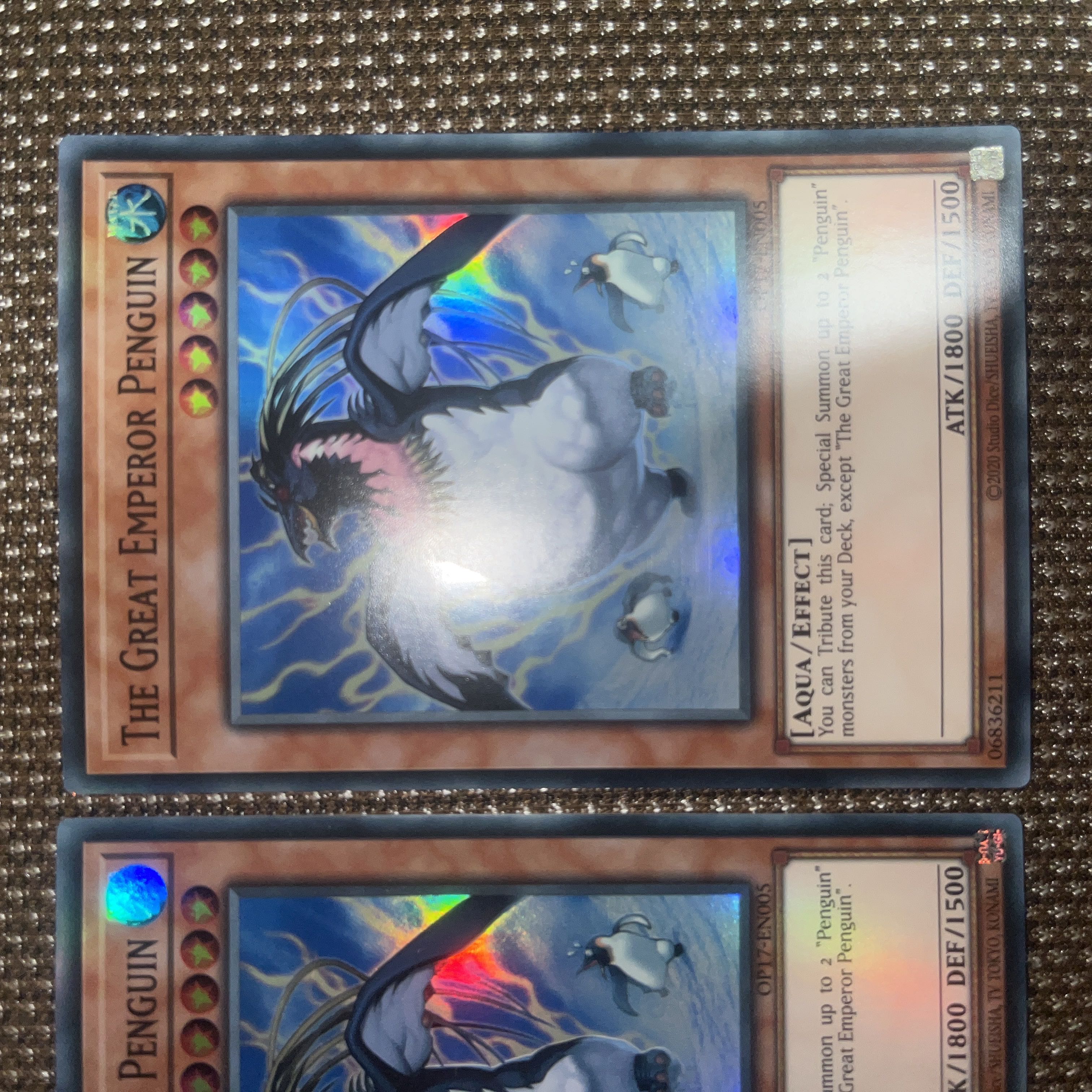 遊戯王 大皇帝ペンギン　EU版(英語) スーパー　3枚