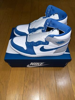 ナイキ エアジョーダン1 ハイ OG "トゥルーブルー" トゥルーブルー/ホワイト/セメントグレー DZ5485-410 28.5cm