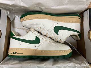 ナイキ ウィメンズ エアフォース1 ロー "ゴージグリーン" グリーン アンド モスリン DZ4764-133 24cm 24cm