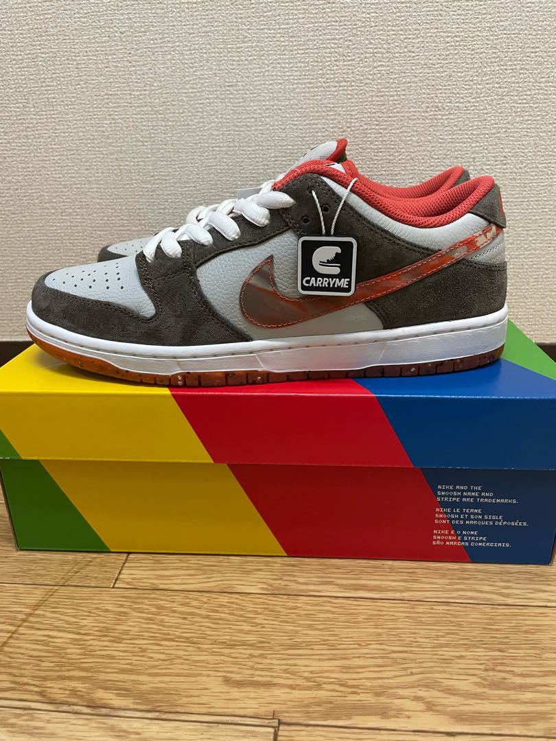 Crashd Skate Shop x Nike SB Dunk Low Qs "Oleana Grey/Mantra Orange-Rattan" DH7782-001 27cm