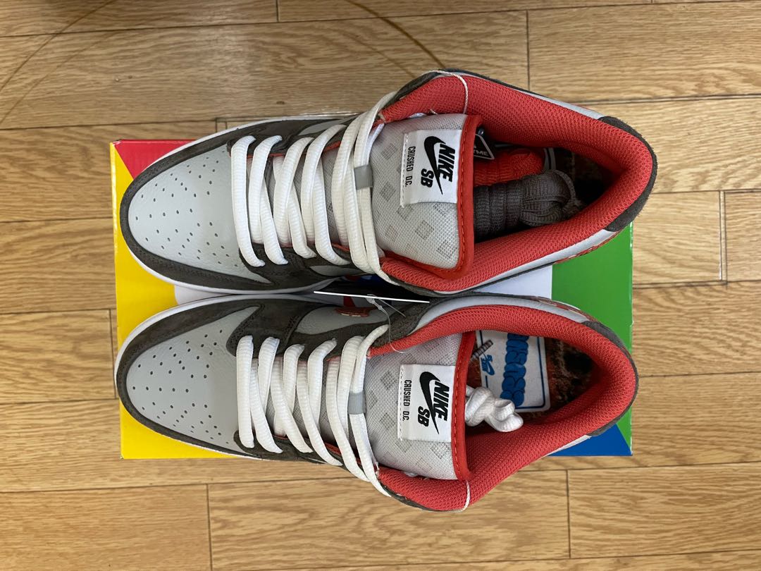 Crashd Skate Shop x Nike SB Dunk Low Qs "Oleana Grey/Mantra Orange-Rattan" DH7782-001 27cm