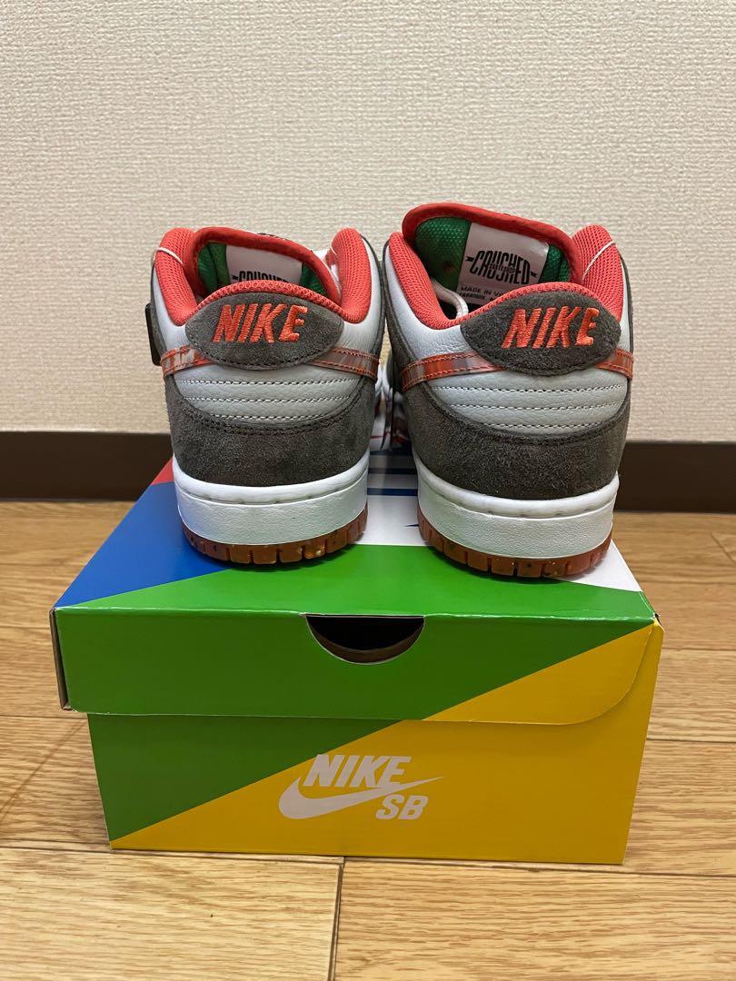 Crashd Skate Shop x Nike SB Dunk Low Qs "Oleana Grey/Mantra Orange-Rattan" DH7782-001 27cm