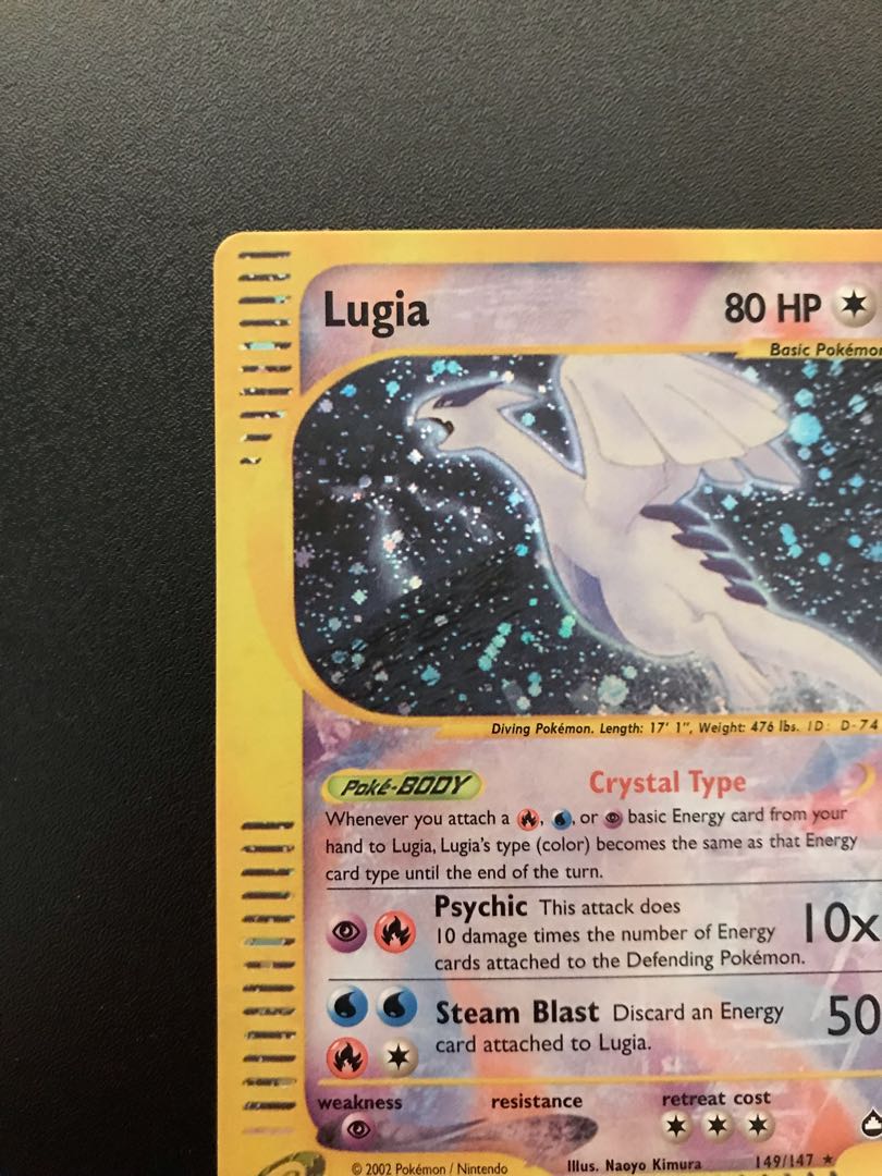 Pokémon Card Lugia Ku Squirrel Tartar Type Lugia 1枚