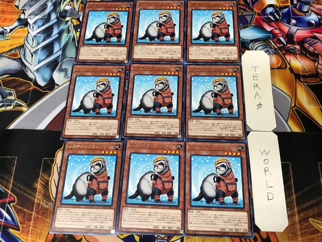 Rescue Ferret COTD 1 rare, set of 9 Tera.