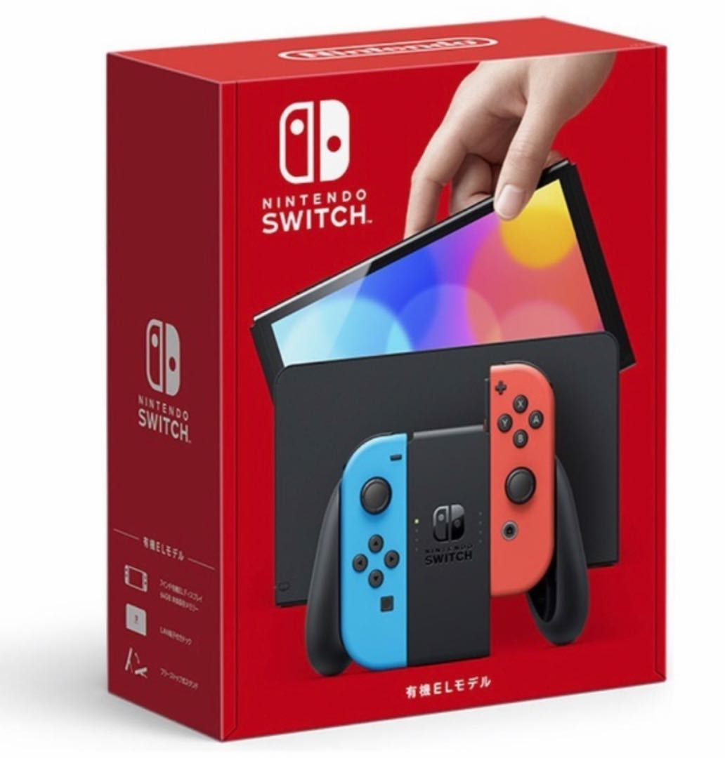 Nintendo Switch OLED Model Neon Snubbull Neon Red