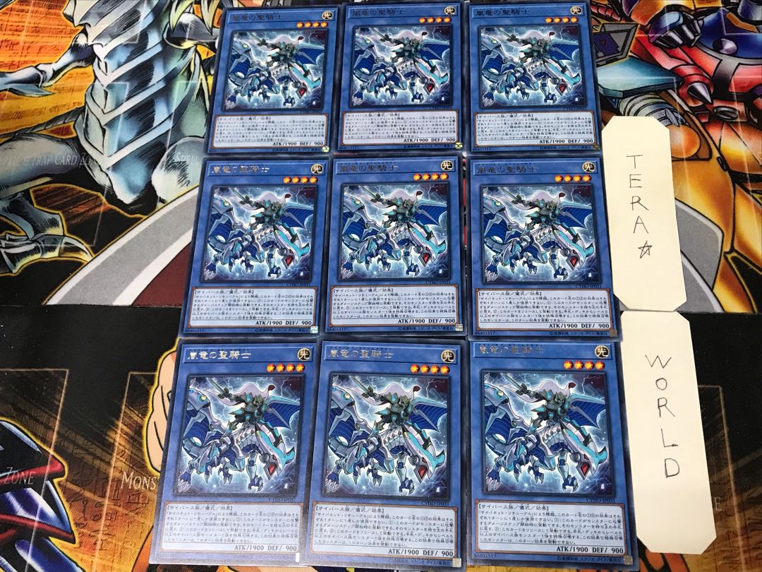 Paladin of Storm Dragon CYHO 3 rare, set of 9 Tera.