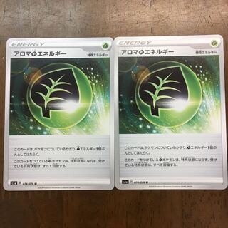 Pokémon Card Aroma GrassEnergy Set of 2 074/076