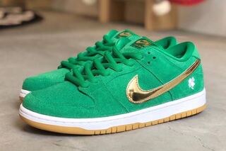 ナイキ SB ダンク ロー プロ "セント パトリック" ラッキー グリーン/メタリック ゴールドラッキー グリーン BQ6817-303 26cm