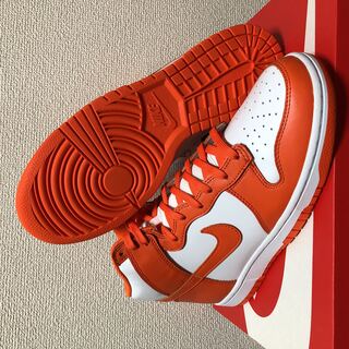 新品 未使用 未着用 黒タグ NIKE DUNK HIGH SP SYRACUSE WHITE ORANGE BLAZE ナイキ ダンクハイ エスピー シラキュース 26.5cm 26.5cm