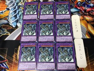 Ultimate Ancient Gear Golem DP19 2 Rare Set of 9 Tera.