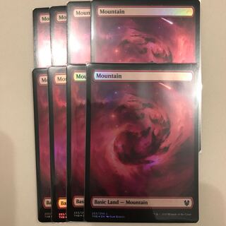 テーロス還魂記 フルアート 基本土地 山 英語 FOIL 8枚セット 8枚