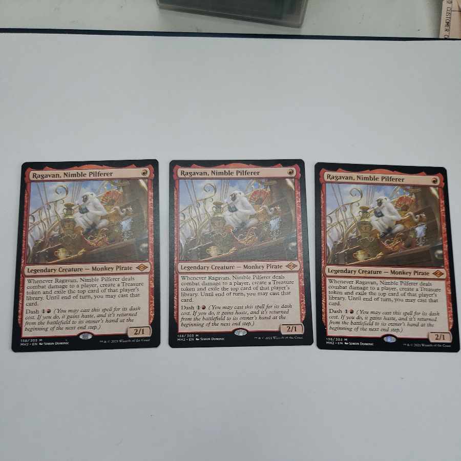 敏捷なこそ泥、ラガバン 英語　3枚