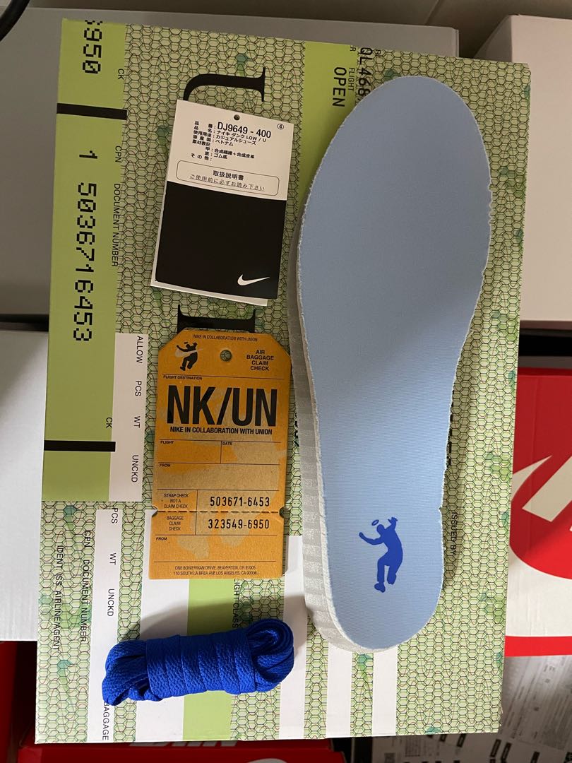 UNION x Nike Dunk Low Passport Pack "Argon/Hyper Royal" Union x Nike Dunk Low Passport Pack "Argon/Hyper Royal" 26.5cm