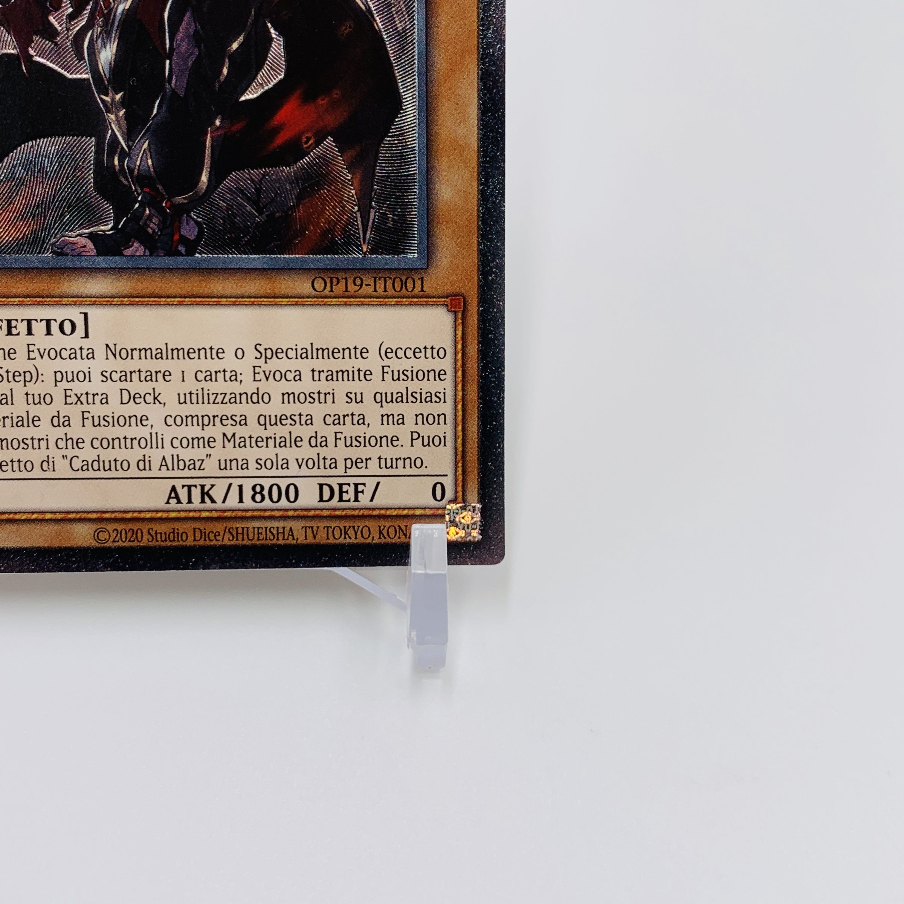 Italian version] Fallen of Albaz Relief EU OTS Yu-Gi-Oh OP19-IT001 Italian version, not English version