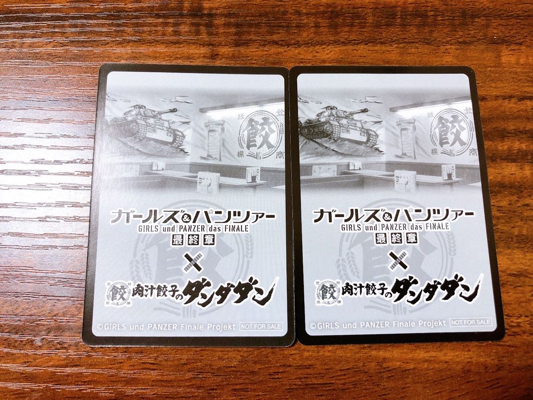Girls und Panzer Final Chapter: Meat Juice Dumpling Dandadang Collaboration Original Illustration Card 1枚