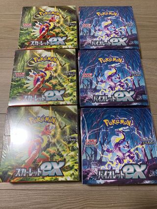 Pokémon Card Scarlet ex Violet ex 6BOX