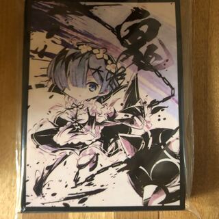スリーブ レム リゼロ 鬼 墨絵
