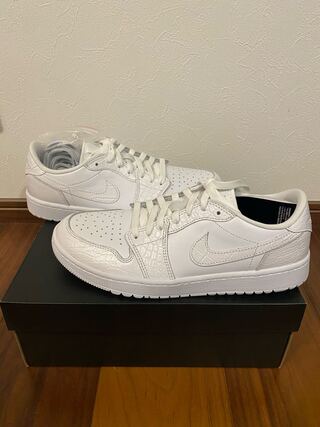 Nike Air Jordan 1 Low Golf "White Crocodile Skin" 27.5cm