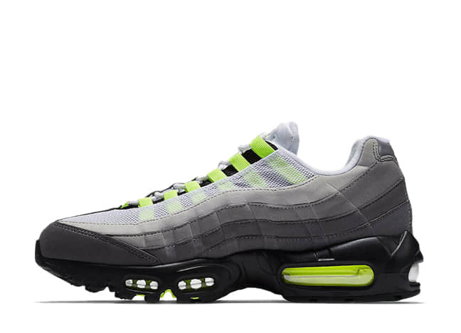 Nike Air Max 95 Og Black/Volt Medium Ash Dark Pewter 554970-071 27.5cm